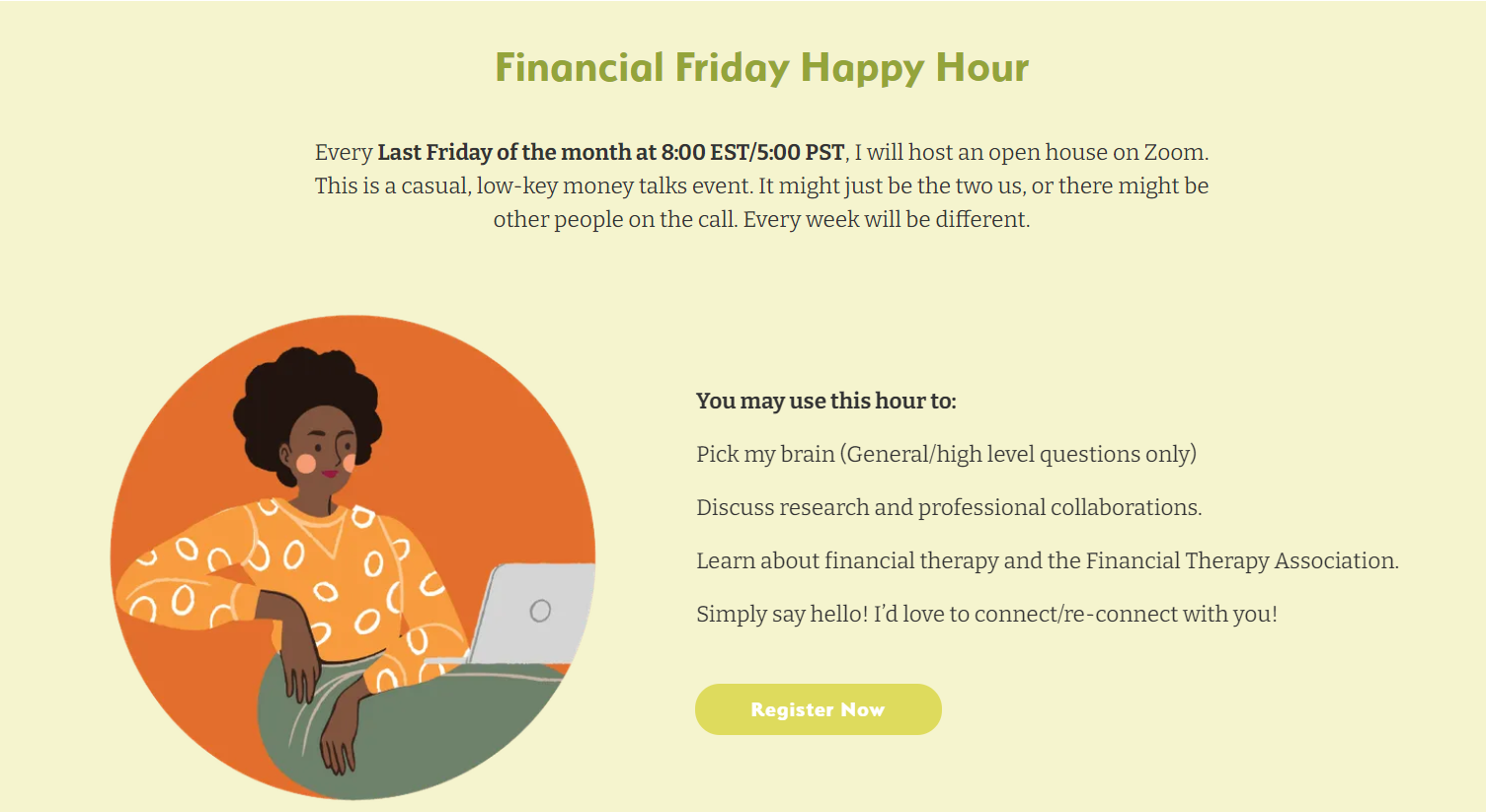 Financial Friday Happy Hour